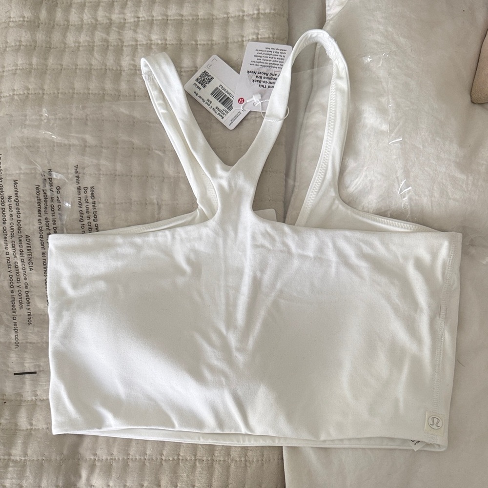 Lululemon Athletica NWT White Racer bra